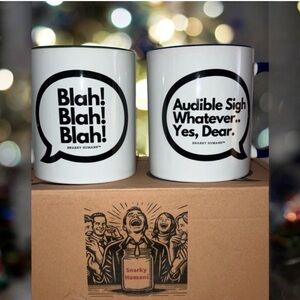 SNARKY HUMANS COUPLE COFFEE 
MUG SET